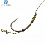 Easy Catch 18pcs Carp Fishing Hair Rigs Braided Thread 8245 Curve Shank Hooks Swivel Boilies Carp Rigs Carp Fishing Accessories