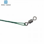 Easy Catch 50pcs Green Nylon Coated Stainless Steel Fishing Line Wire Leaders 20cm 25cm Trace Fishing Steel Wire