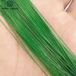 Easy Catch 50pcs Green Nylon Coated Stainless Steel Fishing Line Wire Leaders 20cm 25cm Trace Fishing Steel Wire