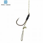 Easy Catch 8pcs Carp Fishing Hair Rigs Braided Thread 8340 Hook Lead Clips Boilies Carp Rigs Carp Fishing Accessories