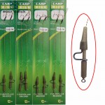 Easy Catch 8pcs Carp Fishing Hair Rigs Braided Thread 8340 Hook Lead Clips Boilies Carp Rigs Carp Fishing Accessories