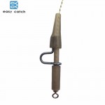 Easy Catch 8pcs Carp Fishing Hair Rigs Braided Thread 8340 Hook Lead Clips Boilies Carp Rigs Carp Fishing Accessories