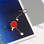 Elegant sports leisure series Badminton table tennis brooch female scarf buckle accessories The girl a birthday present  3.5cm