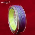 Enough 150M SUNKO Brand 8 10 20 30 40 50 60 70LB Super Strong Japanese colorful Multifilament PE Material Braided Fishing Line