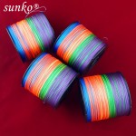 Enough 500M SUNKO Brand 8 10 20 30 40 50 60 70LB Super Strong Japanese colorful Multifilament PE Material Braided Fishing Line