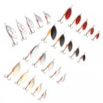 FISH KING Brand 1PC 1# 2# 3# 4# 5# Willow shaped Mepps Spinner Bait Fishing Lure Bass Hard Baits Spoon With Treble Hook Tackle