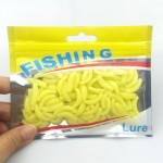 FREE SHIPPING 80pcs 2cm Smell hand pole bait fishing lure soft bread bug bionic grubs trout lure soft bait hot fishing 105