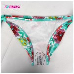 Faerdasi Floral print Bikini set Women push up Biquini 2017 New Bandage Swimsuit Summer Bandeau Swimwear Maillot de bain femme