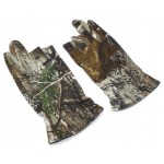 Fingerless Hunting Oak Camo Gel Fish Glove Camouflage Comfortable Anti Slip Elastic Fishing Gloves Skidproof Nonslip Thin Mitten