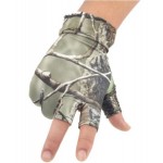 Fingerless Hunting Oak Camo Gel Fish Glove Camouflage Comfortable Anti Slip Elastic Fishing Gloves Skidproof Nonslip Thin Mitten