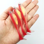 Fishing Bait 12pc/lot fishing tackle soft bait 3 colors fishing lure Soft lures 5g/8cm Fishing bait 154