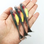 Fishing Bait 12pc/lot fishing tackle soft bait 3 colors fishing lure Soft lures 5g/8cm Fishing bait 154