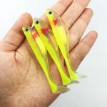 Fishing Bait 12pc/lot fishing tackle soft bait 3 colors fishing lure Soft lures 5g/8cm Fishing bait 154