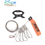 Fishing Lock Buckle Stainless Steel 5 Metres 5 Locks Chain Stringer With Float Live Fish Lock Belt Fishing Tackle Tool Accessory