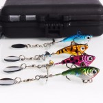 Fishing Lure Box Plastic Fishing Tackle Boxes Accessories 11*6.5*3.2cm With 4pcs Lures Fishing Tools For Swivels,Hook