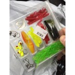 Fishing Lure Set 35Pcs Soft Worm Fishing Baits 10Lead Jig Head Hooks Sets / 50Pcs 50mm soft Lures Wholesale Drop Shipping EA14