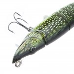 Fishing Lures 20cm 67g Lifelike 8 Segements Pike Fishing Lure Swim Crank Hard  Bait Fishing Treble Fish Hook Tackle Accessory