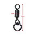 Fishing Swivel Long Body with solid ring 4# terminal fishing tackle fishing snap swivels