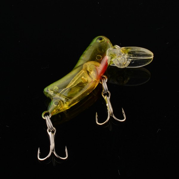 Fishing Tackle Lure Minnow Bass Insect Grasshopper Freshwater Hard Baits Crankbait 4.5cm/4g Hook Fishing Accessories