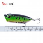 Fishing Topwater Floating Popper Poper Lure Hooks Crank Baits Tackle Tool  6.5cm 11g