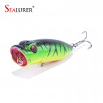 Fishing Topwater Floating Popper Poper Lure Hooks Crank Baits Tackle Tool  6.5cm 11g