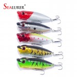 Fishing Topwater Floating Popper Poper Lure Hooks Crank Baits Tackle Tool  6.5cm 11g