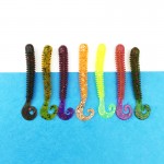 Fishing lure soft with salt smell 12pcs 1.3g/6cm vivid Fishing Worm Swimbait Soft Lure Fishing Bait Fishing Lure Artificial 148