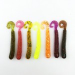 Fishing lure soft with salt smell 12pcs 1.3g/6cm vivid Fishing Worm Swimbait Soft Lure Fishing Bait Fishing Lure Artificial 148