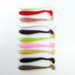 Fishing lure soft with salt smell 6pcs 2.3g/7.5cm vivid Fishing Worm Swimbait Soft Lure Fishing Bait Fishing Lure Artificial 150