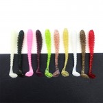 Fishing lure soft with salt smell 6pcs 2.3g/7.5cm vivid Fishing Worm Swimbait Soft Lure Fishing Bait Fishing Lure Artificial 150