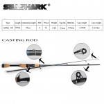 Fishing rod M power 2 section spinning rod casting rod  1.8 M high quality winter fishing rod