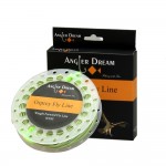 Fly Line WF 5/6/7/8F Weight Forward Floating Moss Green Fly Fishing Line with 2 Welded Loops with Spool Angler Dream 