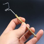 Fly fishing rotary whip finisher built-in half hitch of finest brass material/ knot tying device& fly tying tools lures making