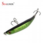 Free Shipping 1pcs Fishing Tackle Hard Minnow Lure Artificial Bait Fishing Lure with 2 Fish Hook 9cm/8.3g Mixed 5 color