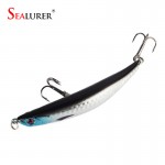 Free Shipping 1pcs Fishing Tackle Hard Minnow Lure Artificial Bait Fishing Lure with 2 Fish Hook 9cm/8.3g Mixed 5 color