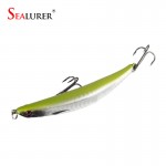 Free Shipping 1pcs Fishing Tackle Hard Minnow Lure Artificial Bait Fishing Lure with 2 Fish Hook 9cm/8.3g Mixed 5 color