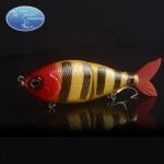 Free Shipping Hard Plastic 2 Jointed Obese Joint hunter Soft Tail Multi-jointed Fishing lures Swimbait 140MM 55G