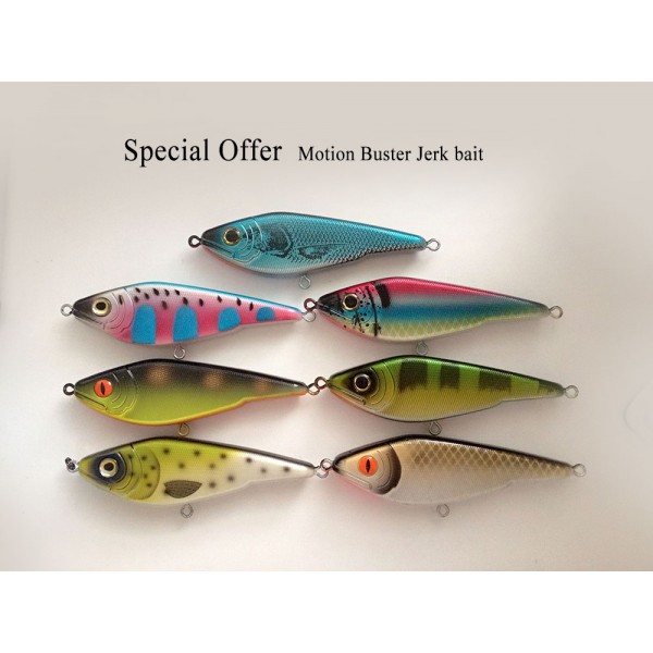 Free Shipping Special offer Motion Buster Jerk bait Lifelike Fishing Lure 150MM/74G