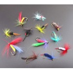 Free shipping 120pcs/lot dry fly lures various fly fishing lures Fishing Tackle