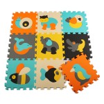 Free shipping 9pcs/set Puzzle carpet baby play mat floor puzzle mat EVA children foam carpet mosaic floor penguin fish crocodile