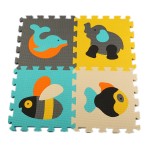 Free shipping 9pcs/set Puzzle carpet baby play mat floor puzzle mat EVA children foam carpet mosaic floor penguin fish crocodile