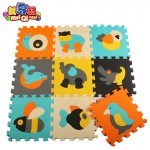 Free shipping 9pcs/set Puzzle carpet baby play mat floor puzzle mat EVA children foam carpet mosaic floor penguin fish crocodile