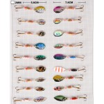 Free shipping Fishing Lure Spinner Bait 30pcs Spinnerbait Metal Hard Lure Artificial Isca spoon Multi Color/size/depth