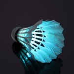 Free shipping New Lighting Badminton Dark Night Colorful LED Lighting Sport Badminton Light Spot Shuttlecock