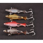 Free shipping fishing lure spoon carp fishing 10g 15g 21g silver gold metal vib spinner lure hard bait fishing lures china