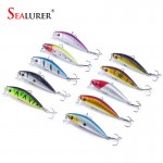 Free shipping sales promotion 7cm 8.5g sinking fishing lures 10pcs/lot hard plastic fishing bait with quality Hooks