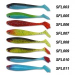 Free shipping soft bait 90mm6.2g 12pcs 8color fishing lure fish shape silicone fake bait isca artificial para pesca leurre peche