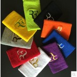 Free shipping(12pcs/lot)Roger Federer Wristband/tennis racket/tennis racquet/basketball wristband/badminton wristband