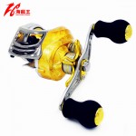 Gold Magnetic Brake 19BB Saltwater Baitcasting Reel top Brand Fishing Bait casting Reel Left Right Handle Coil Water Drop Wheel