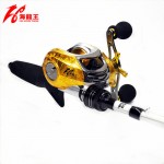 Gold Magnetic Brake 19BB Saltwater Baitcasting Reel top Brand Fishing Bait casting Reel Left Right Handle Coil Water Drop Wheel